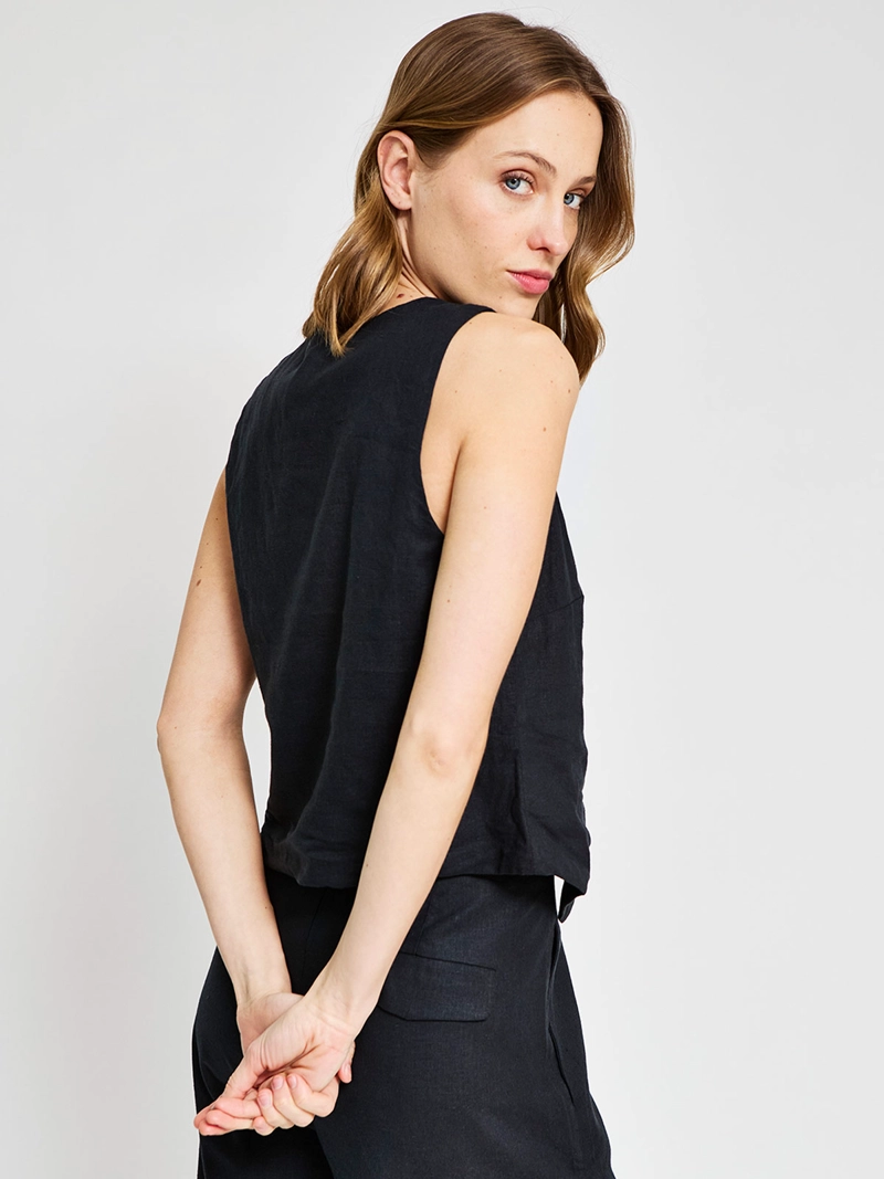 BLUSA MUJER MARQUIS LINO AMARRAS - 2