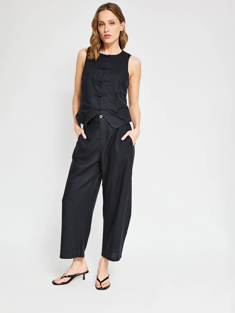 BLUSA MUJER MARQUIS LINO AMARRAS - 4