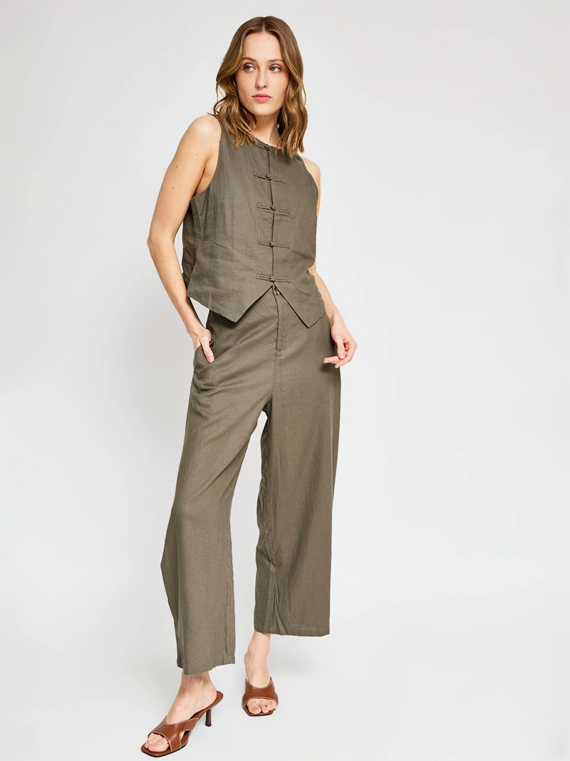 BLUSA MUJER MARQUIS LINO AMARRAS - 4