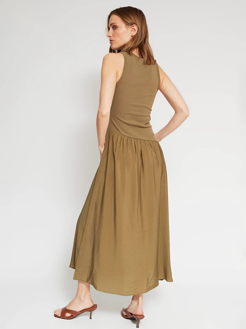 VESTIDO MUJER MARQUIS ALGODÓN LARGO ASIMÉTRICO - 3