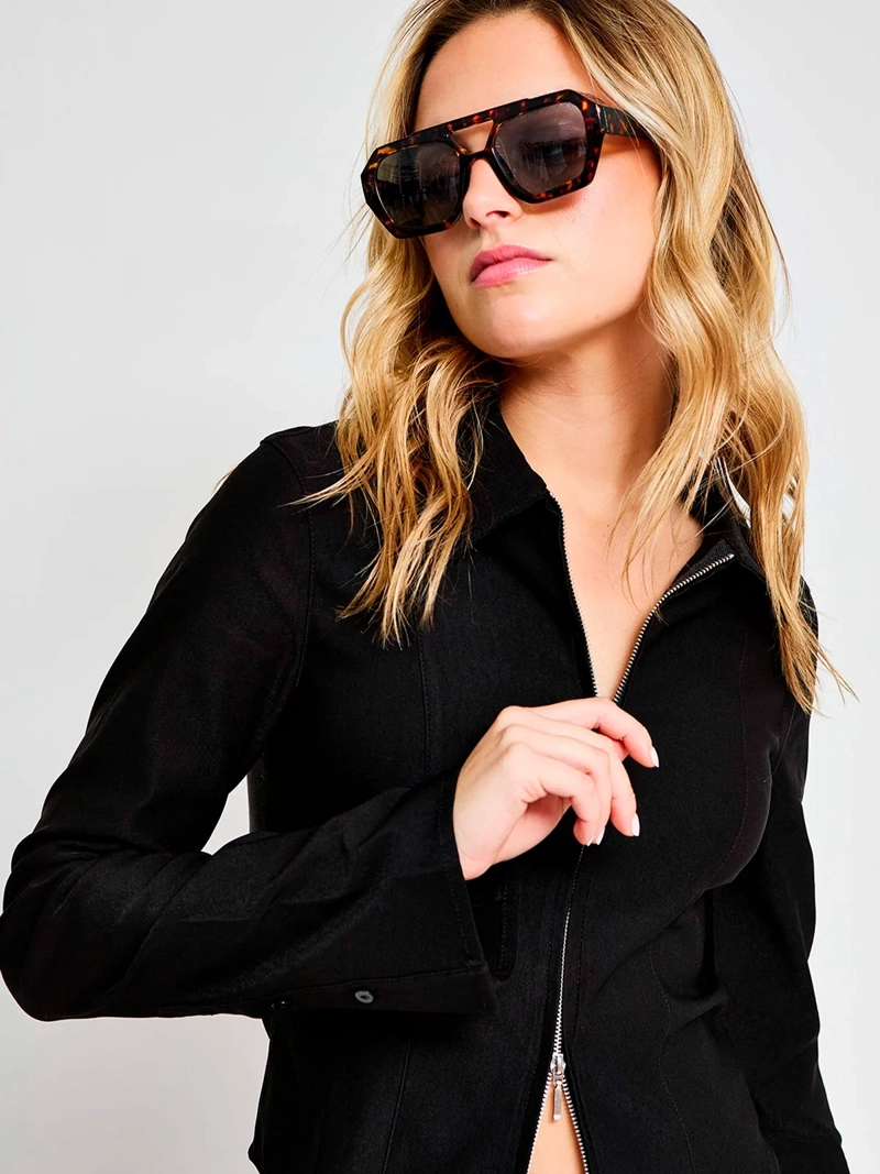 BLUSA MUJER INDEX MANGA LARGA DENIM - ELEGIDO TINI - 3