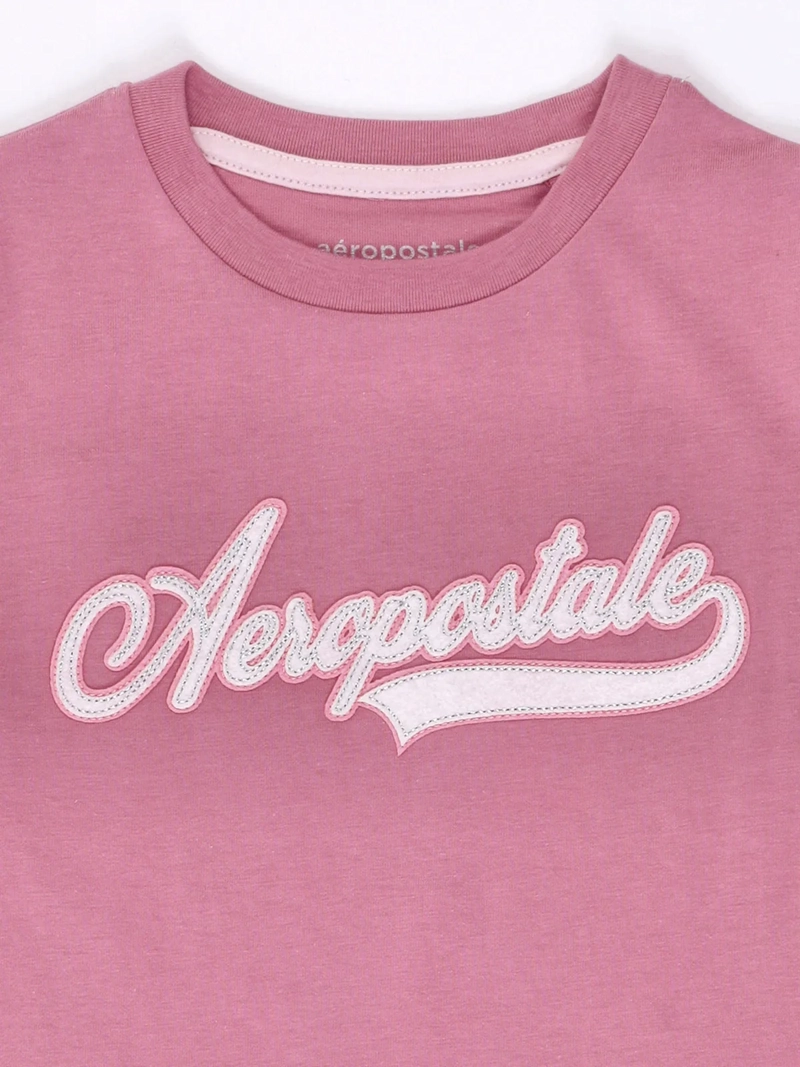 POLERA NIÑA AEROPOSTALE MANGA CORTA APLICACIÓN - 3