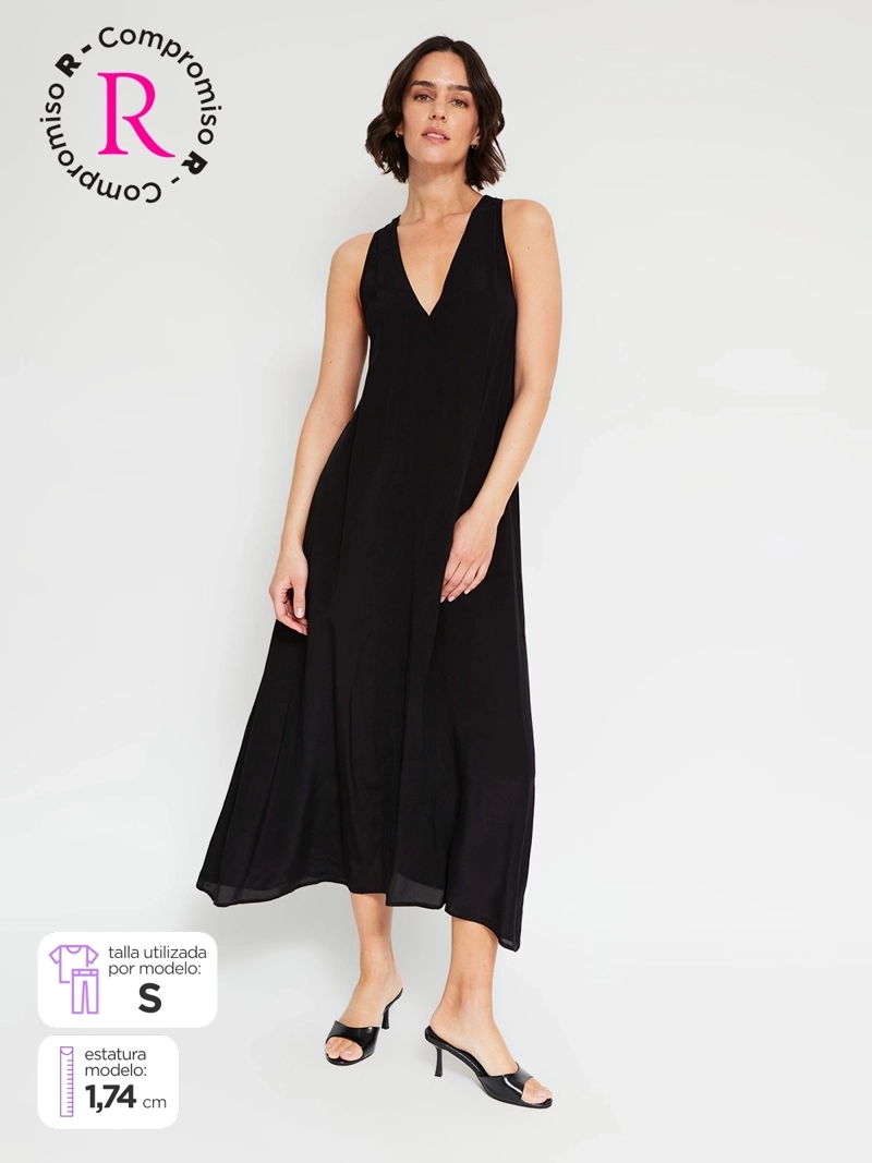 VESTIDO MUJER MARQUIS LARGO HALTER ESTAMPADO