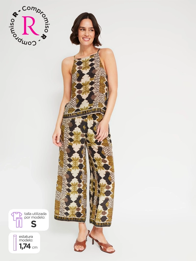 PANTALÓN MUJER MARQUIS FLUIDO ESTAMPADO