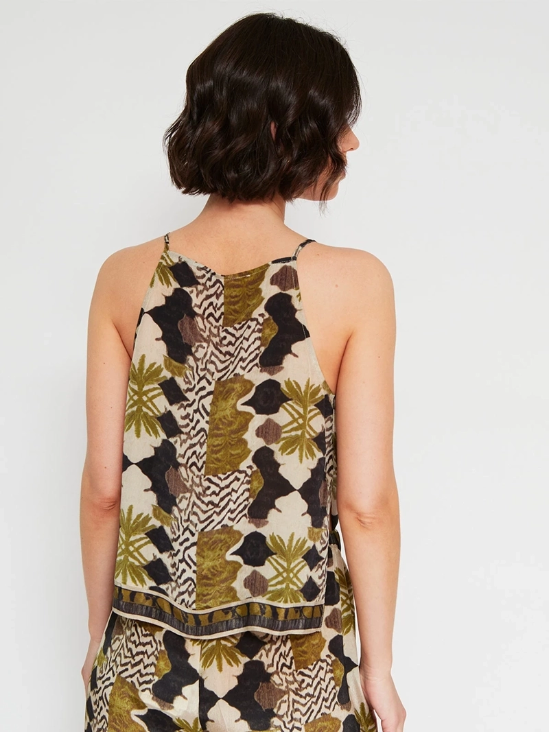 BLUSA MUJER MARQUIS HALTER ESTAMPADA - 2