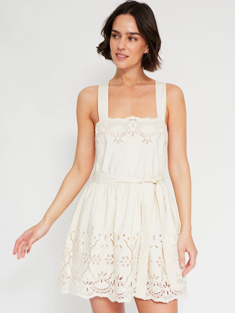 VESTIDO MUJER MARQUIS ALGODÓN CORTO BRODERIE - 2