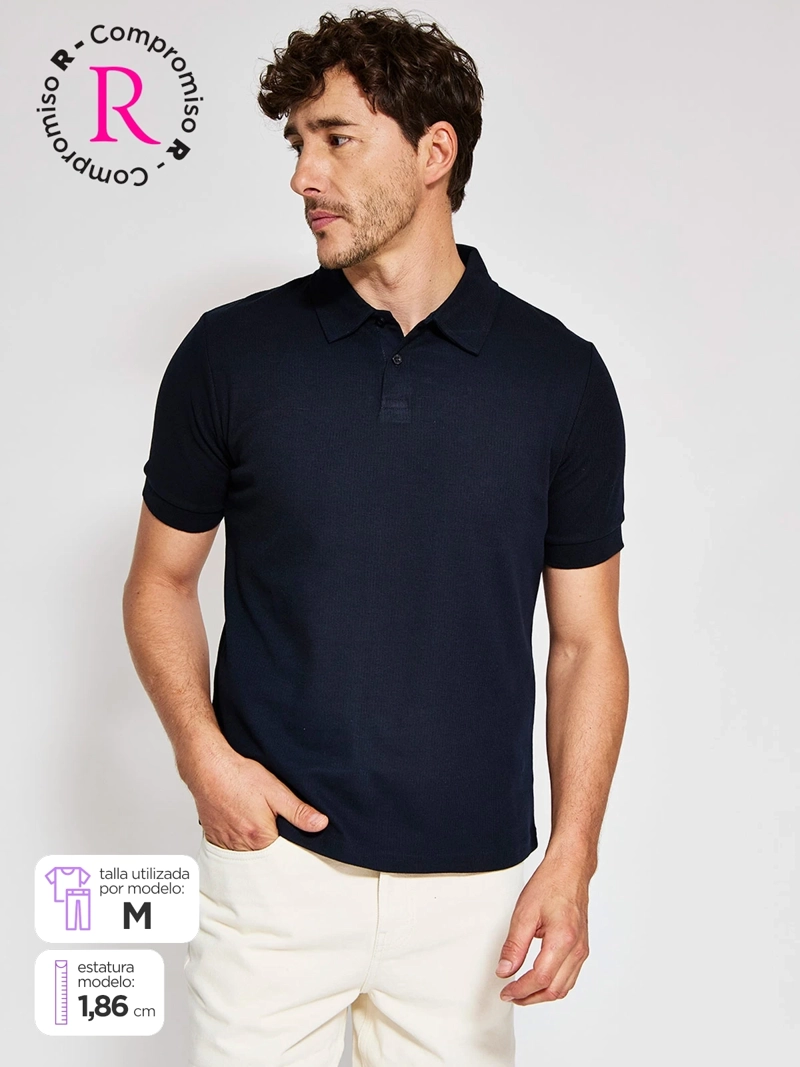 POLERA HOMBRE MARQUIS ALGODÓN CUELLO POLO MANGA CORTA - 1