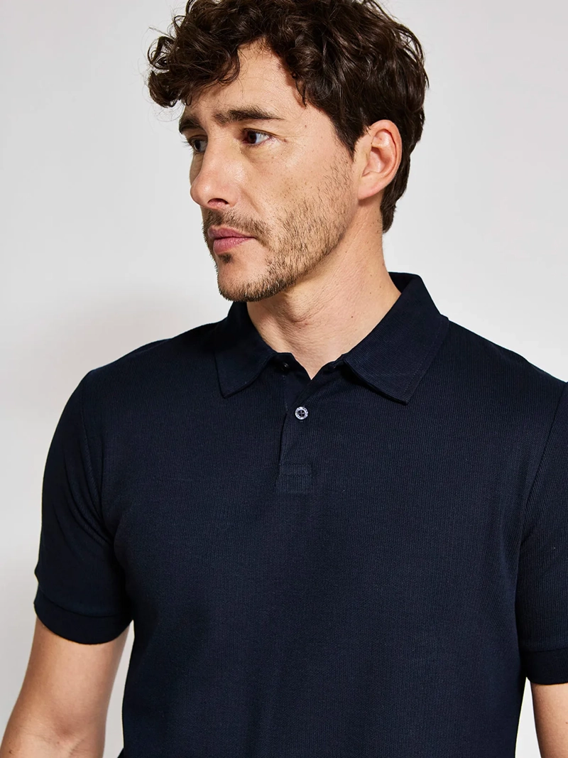 POLERA HOMBRE MARQUIS ALGODÓN CUELLO POLO MANGA CORTA - 3