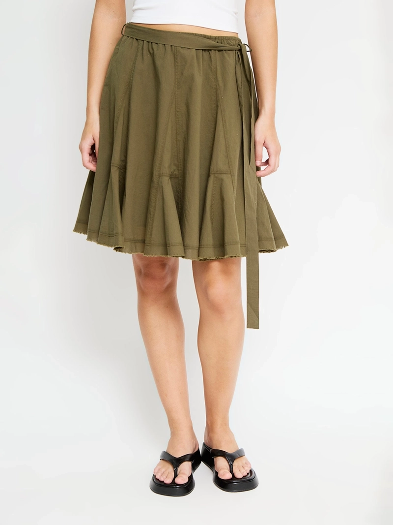 FALDA MUJER INDEX ALGODÓN MIDI - 2
