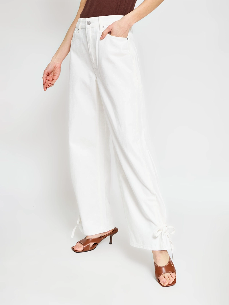 JEANS MUJER MARQUIS ALGODÓN STRAIGHT AMARRAS - 2