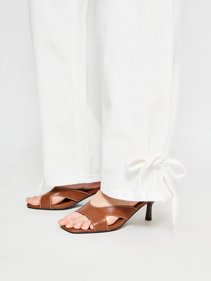JEANS MUJER MARQUIS ALGODÓN STRAIGHT AMARRAS - 4