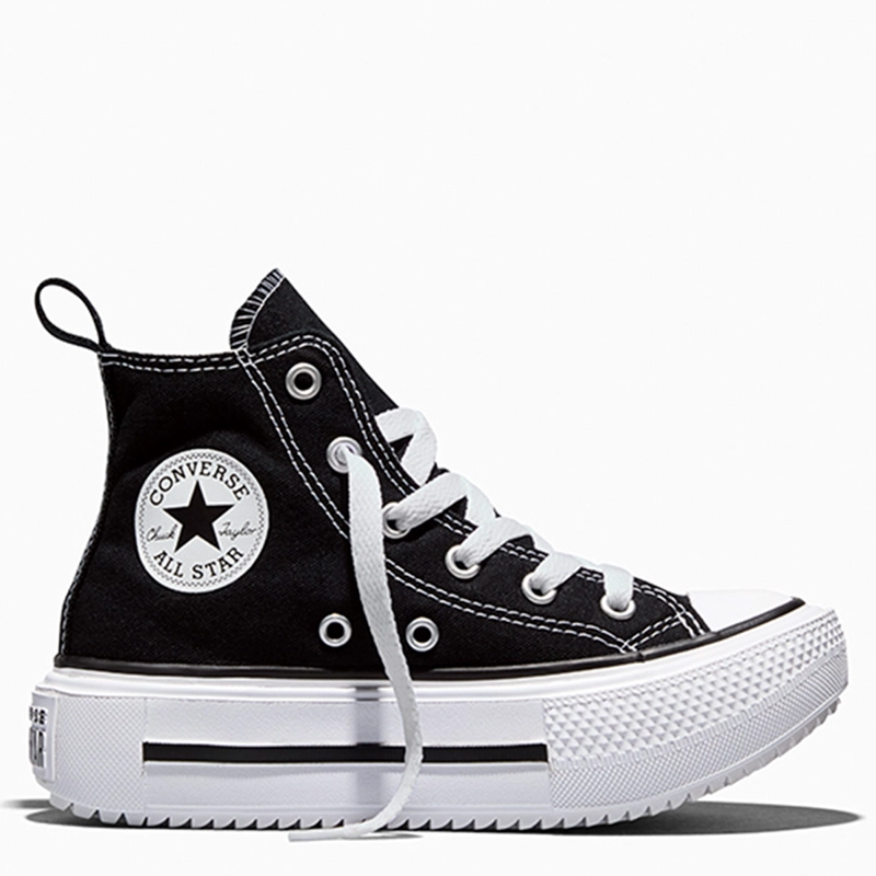 ZAPATILLAS NIÑO CONVERSE URBANAS NEGRO CHUCK TAYLOR ALL STAR LIFT DOUBLE STACK - 1
