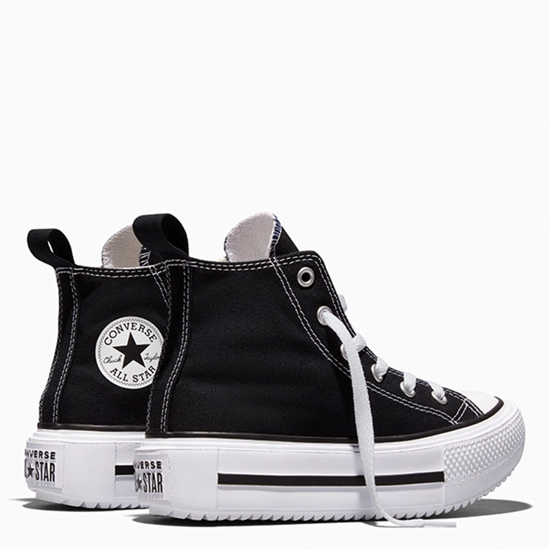 ZAPATILLAS NIÑO CONVERSE URBANAS NEGRO CHUCK TAYLOR ALL STAR LIFT DOUBLE STACK - 4