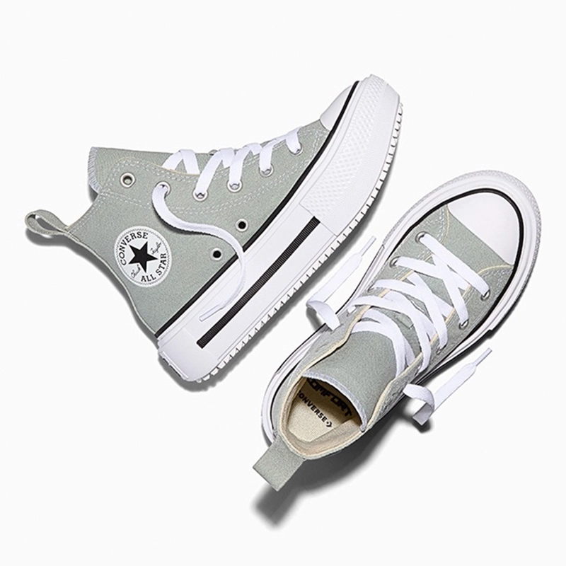 ZAPATILLAS NIÑO CONVERSE URBANAS GRIS CHUCK TAYLOR ALL STAR LIFT DOUBLE STACK - 4