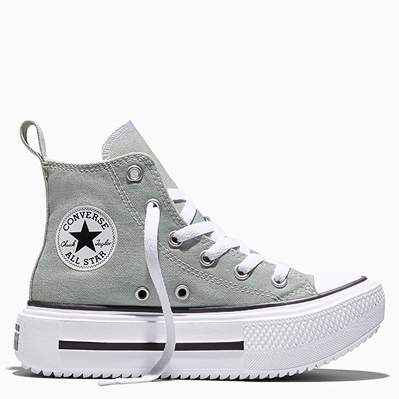 ZAPATILLAS NIÑO CONVERSE URBANAS GRIS CHUCK TAYLOR ALL STAR LIFT DOUBLE STACK - 1