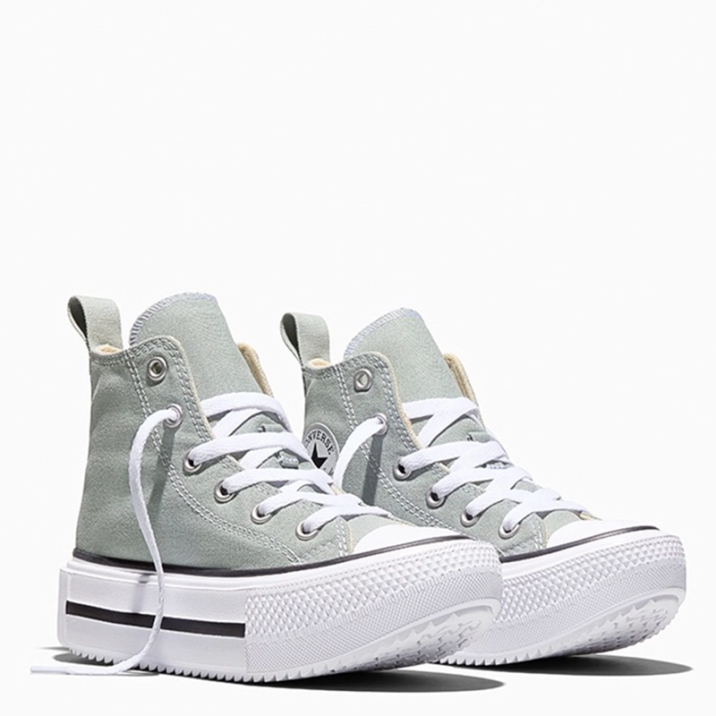 ZAPATILLAS NIÑO CONVERSE URBANAS GRIS CHUCK TAYLOR ALL STAR LIFT DOUBLE STACK - 2