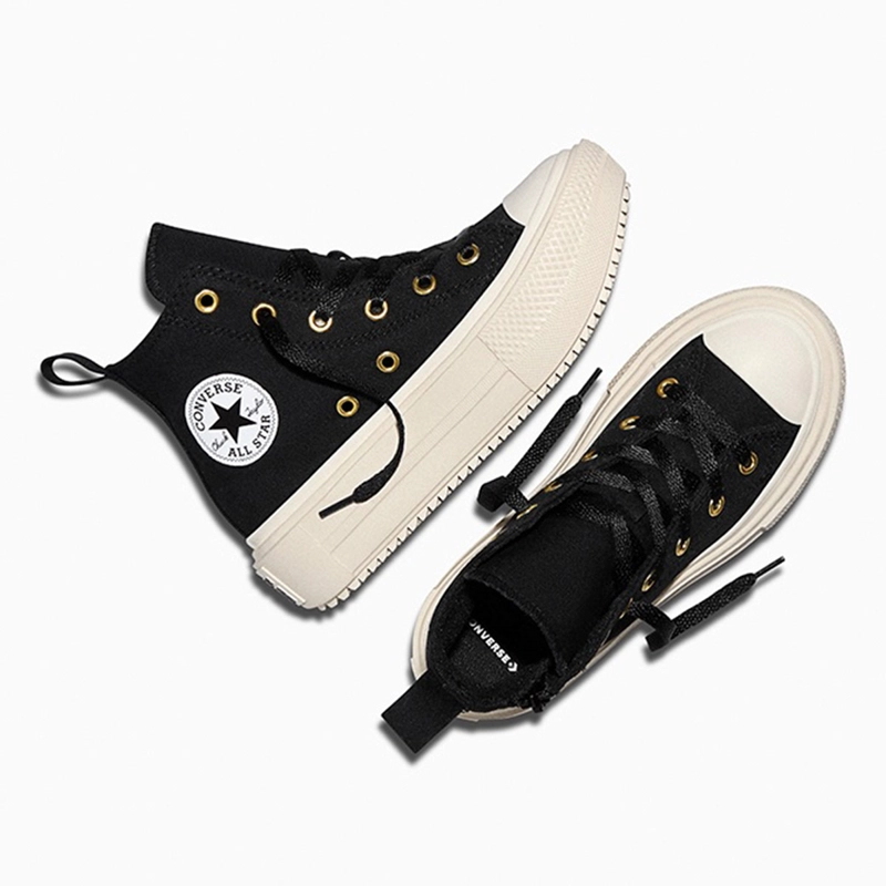 ZAPATILLAS NIÑO CONVERSE URBANAS NEGRO CHUCK TAYLOR ALL STAR LIFT DOUBLE STACK - 4