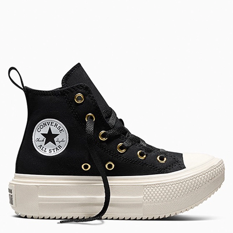 ZAPATILLAS NIÑO CONVERSE URBANAS NEGRO CHUCK TAYLOR ALL STAR LIFT DOUBLE STACK - 1