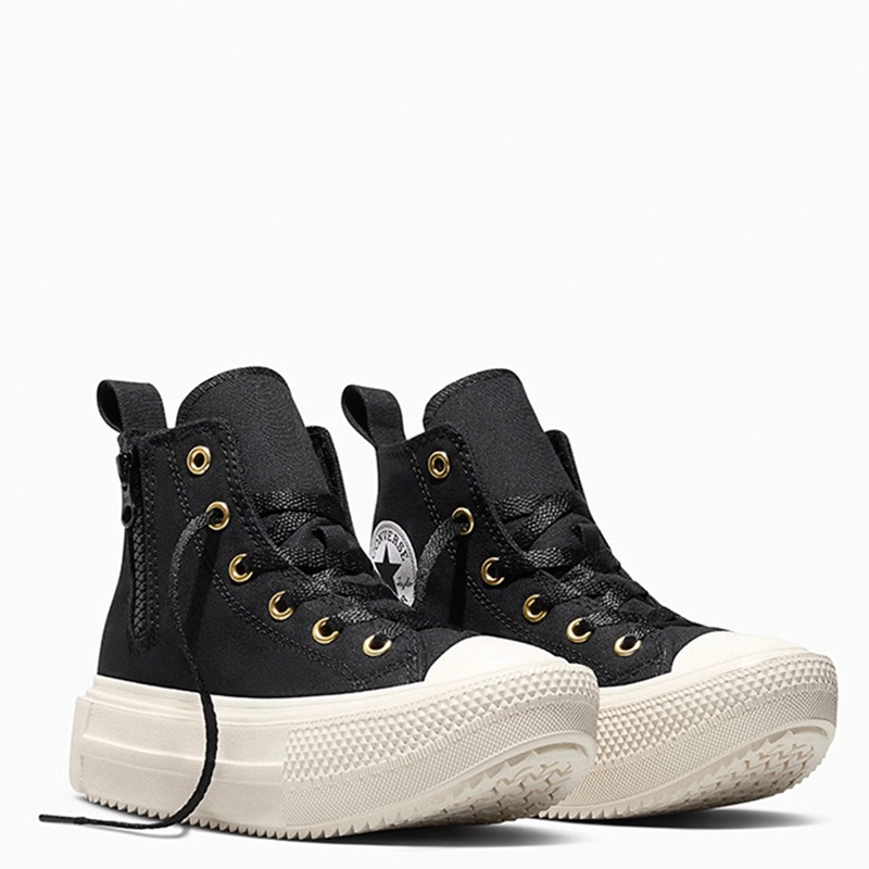 ZAPATILLAS NIÑO CONVERSE URBANAS NEGRO CHUCK TAYLOR ALL STAR LIFT DOUBLE STACK - 2