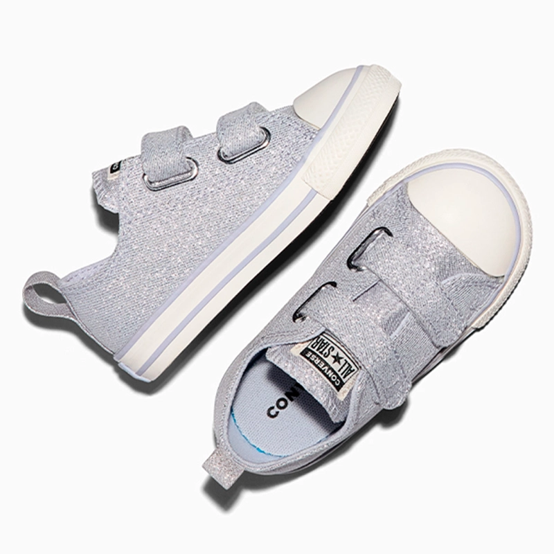 ZAPATILLAS NIÑO CONVERSE URBANAS PLATEADO CHUCK TAYLOR ALL STAR 2V - 4