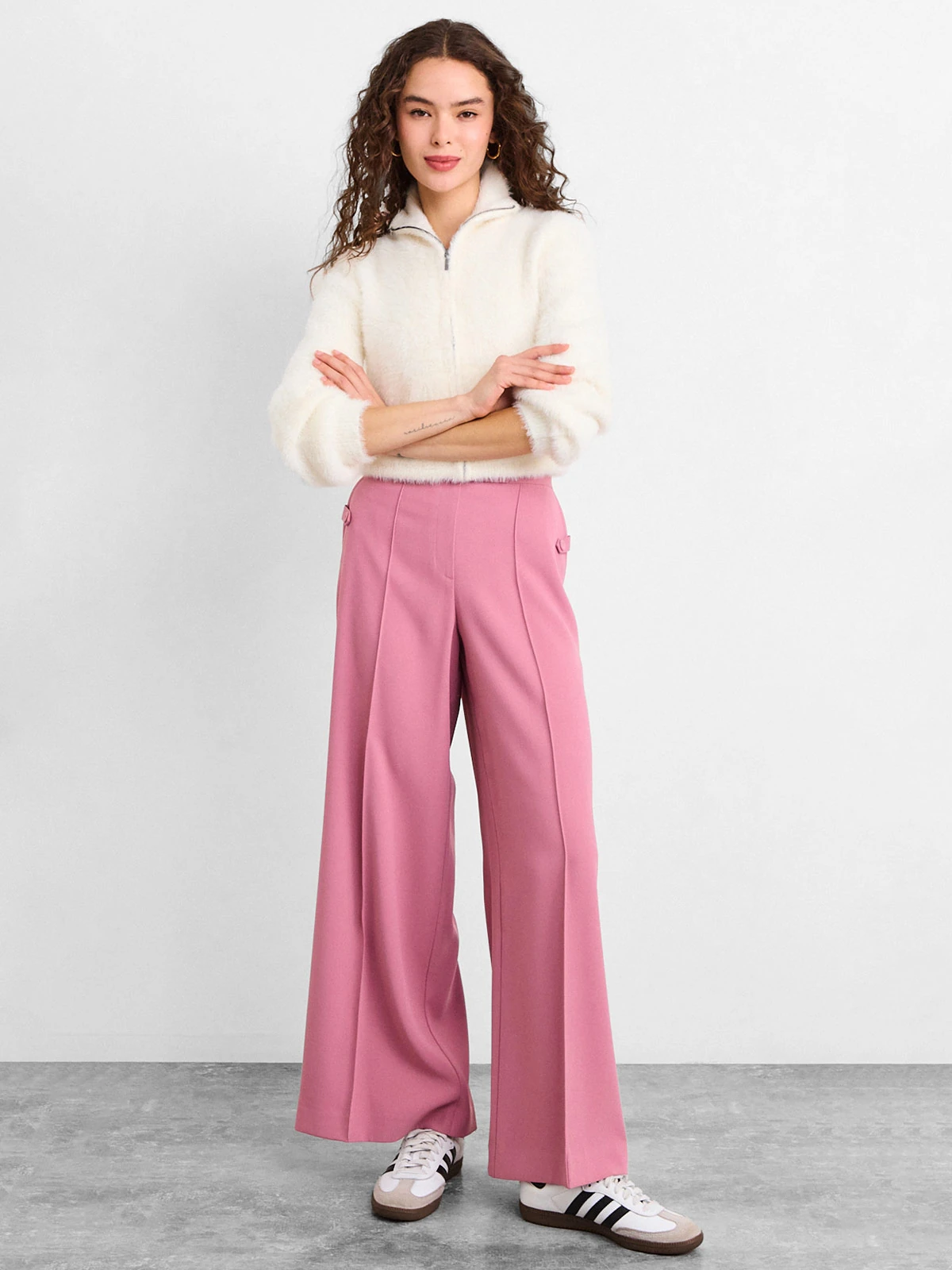 PANTALÓN MUJER IO LISO SASTRERO - 1