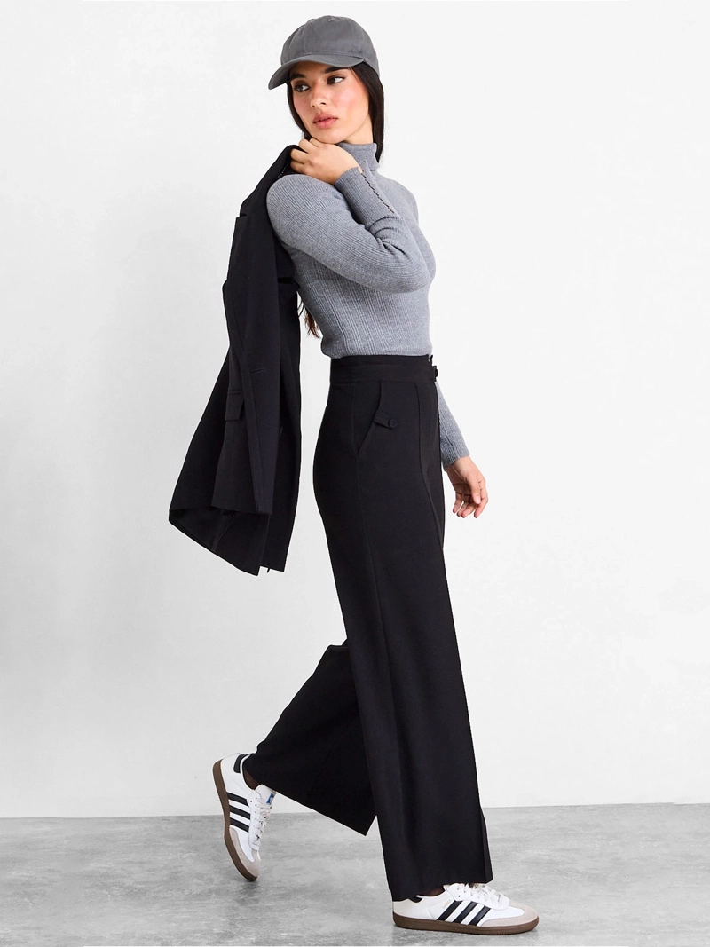PANTALÓN MUJER IO LISO SASTRERO - 1
