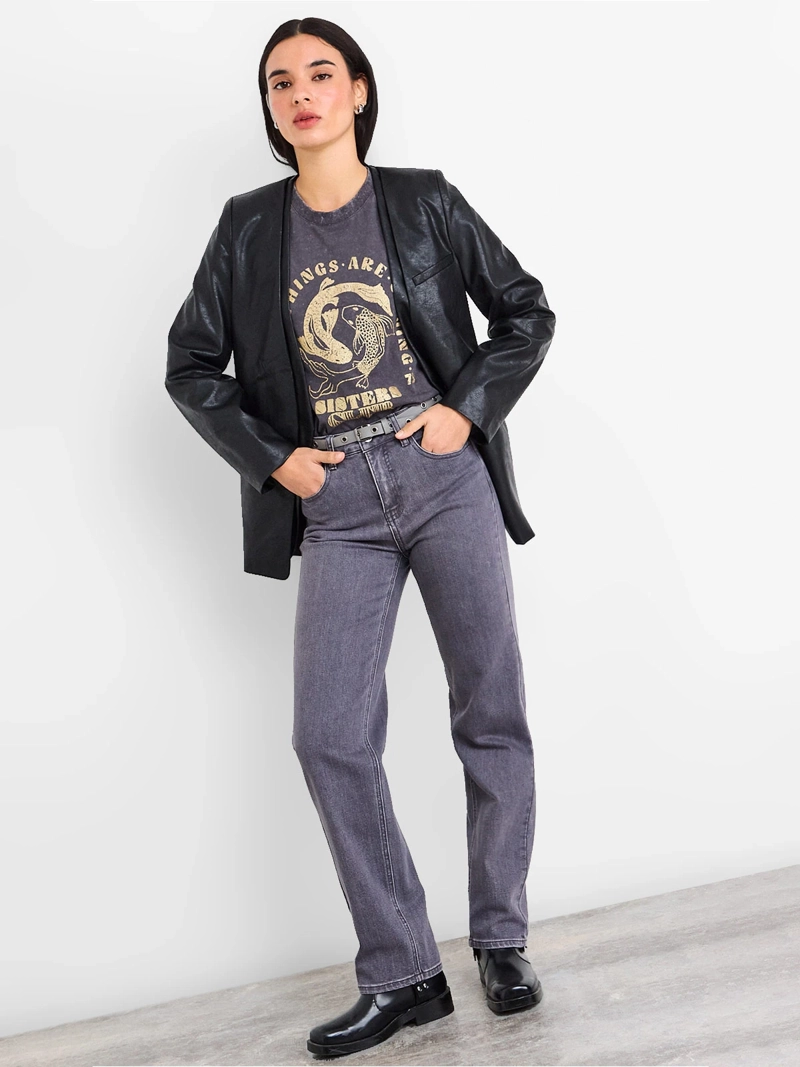 JEANS MUJER IO LISO SLIM - 4