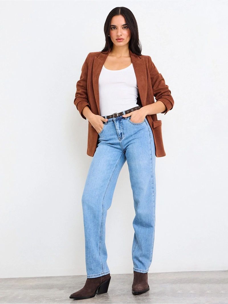 JEANS MUJER IO LISO SLIM - 1