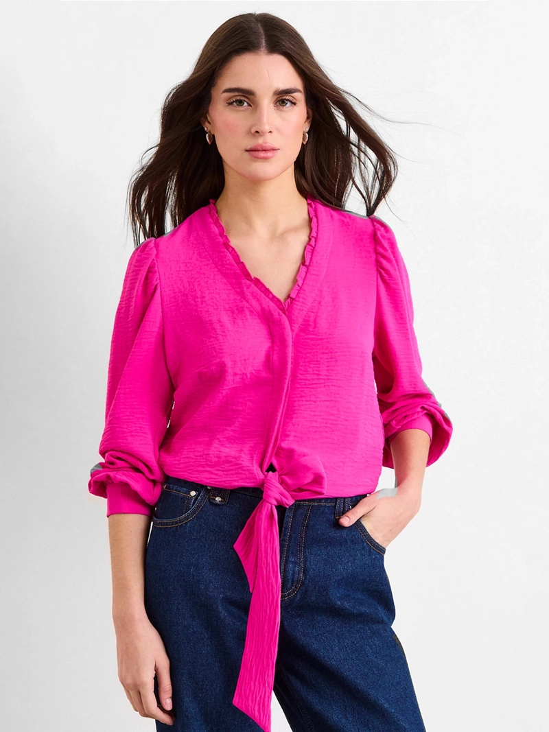 BLUSA MUJER IO LAZO CUELLO V - 1