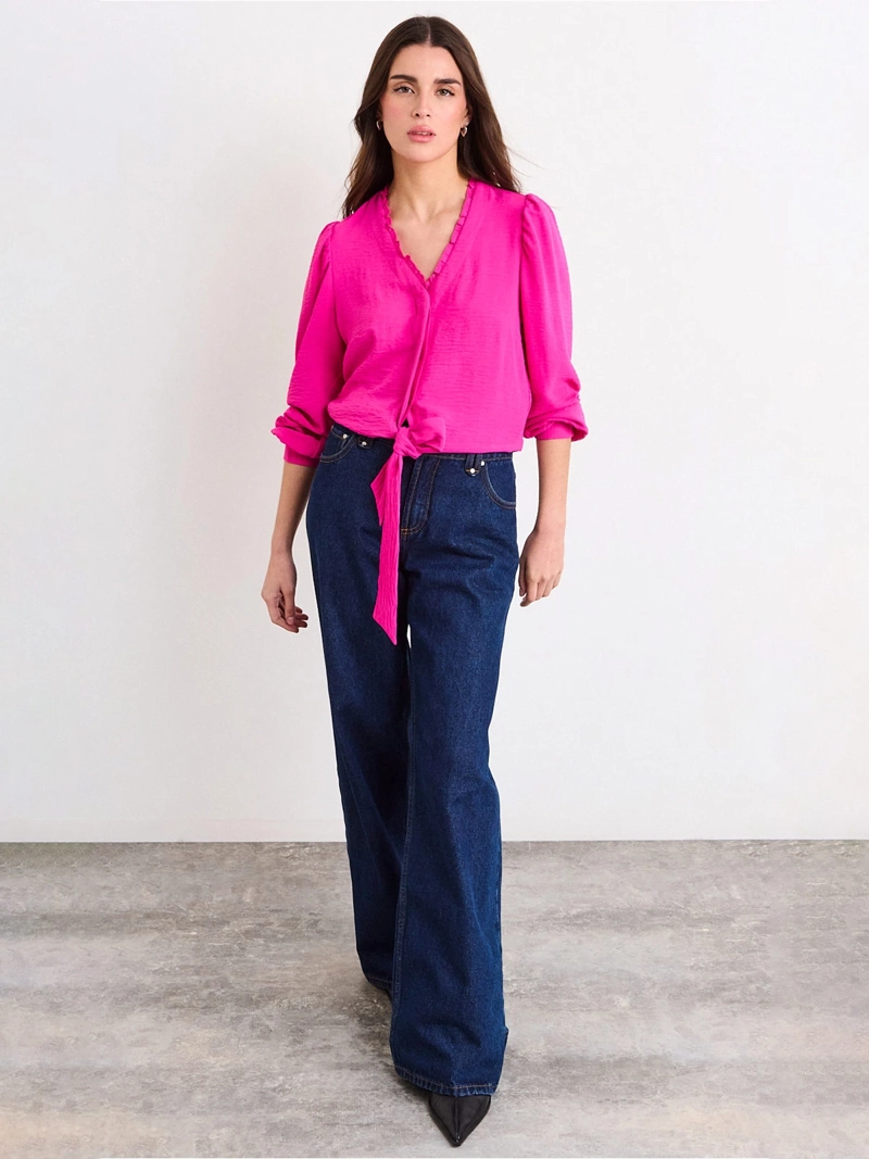 BLUSA MUJER IO LAZO CUELLO V - 4