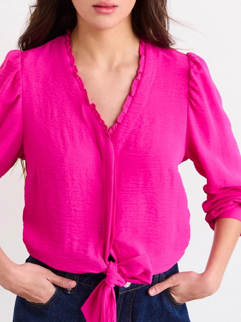 BLUSA MUJER IO LAZO CUELLO V - 3