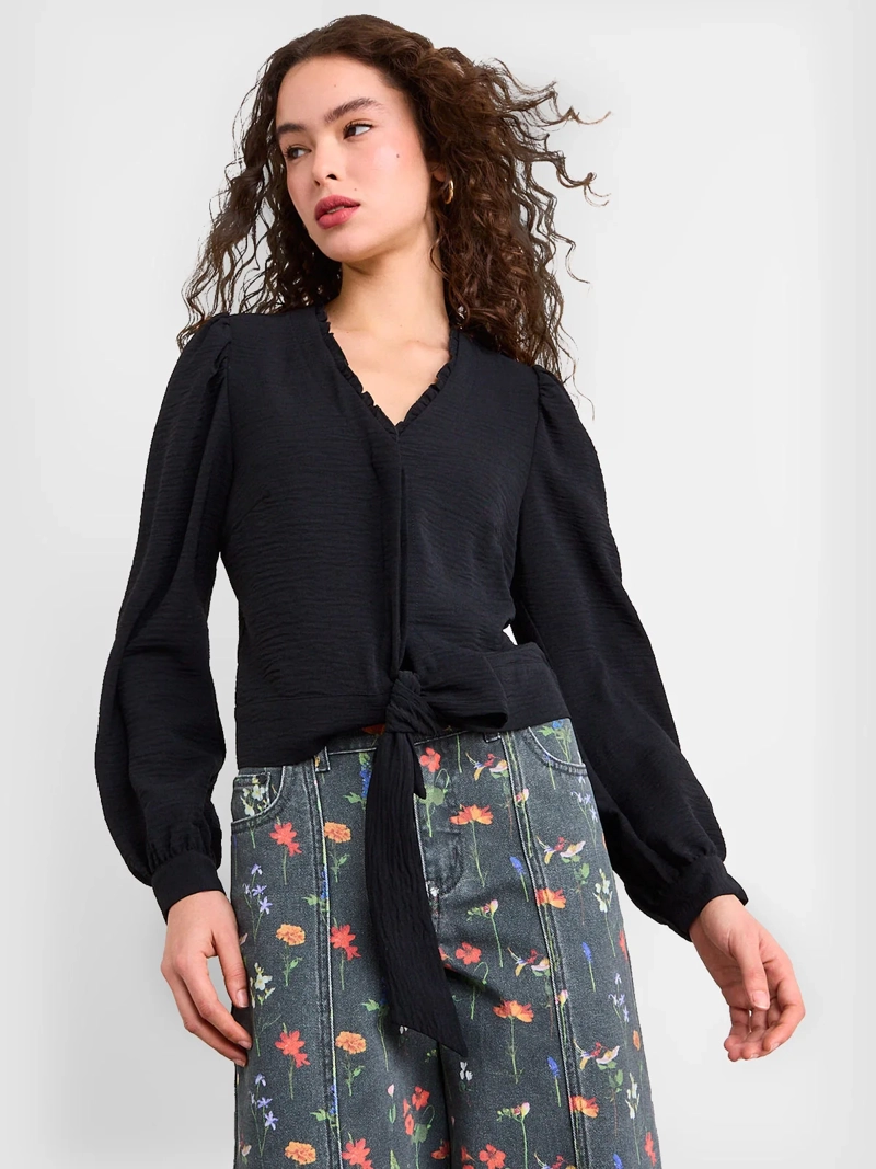 BLUSA MUJER IO LAZO CUELLO V - 1