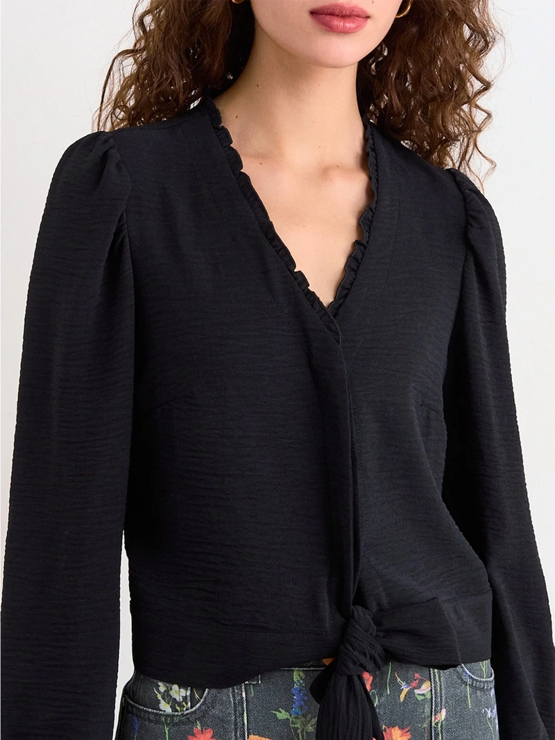 BLUSA MUJER IO LAZO CUELLO V - 3