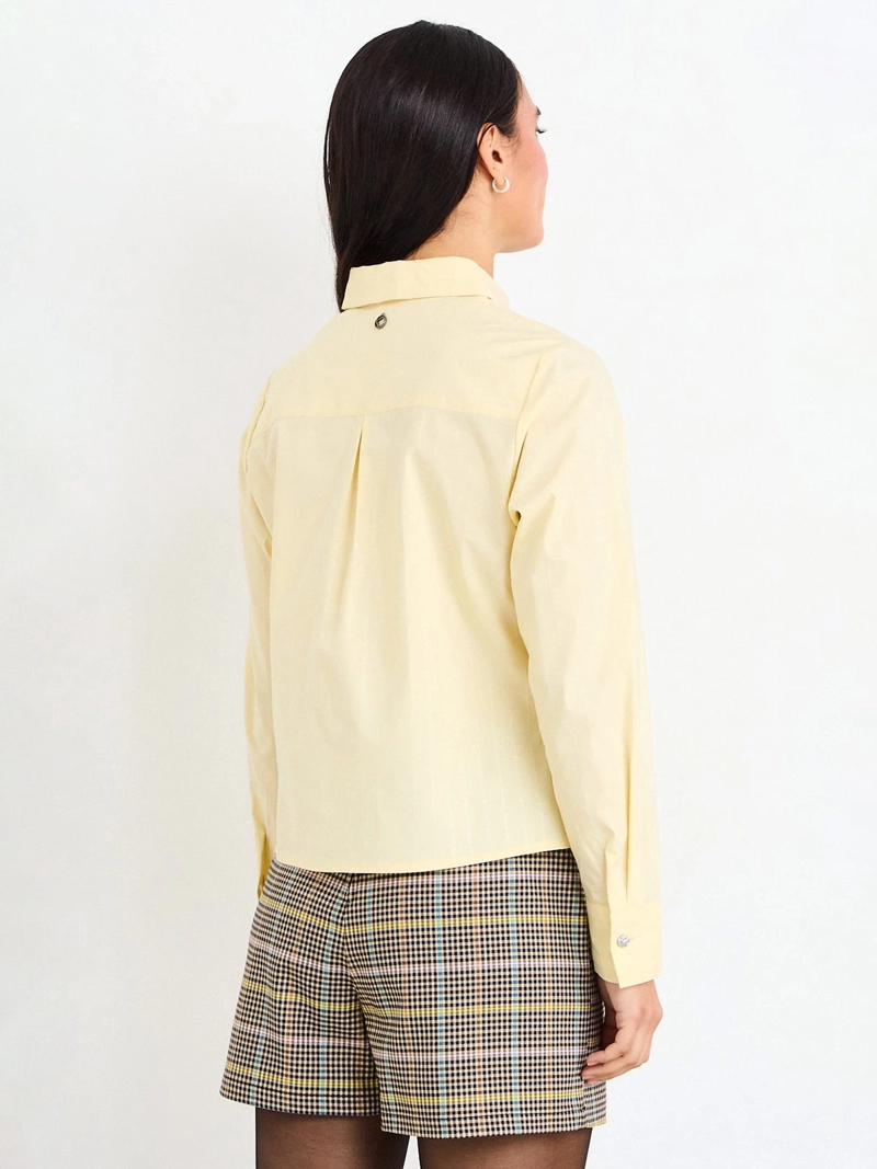 BLUSA MUJER IO POPELINA BOTONES METÁLICOS - 2