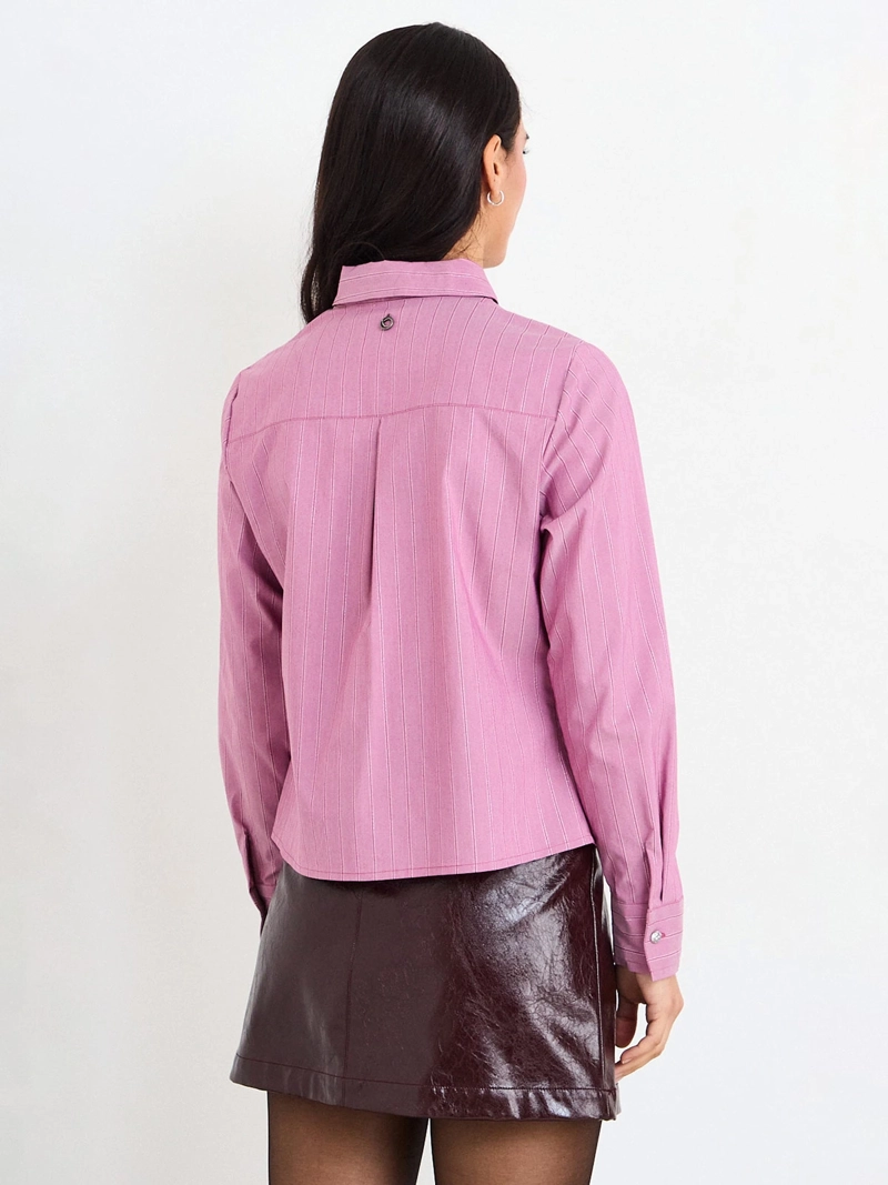 BLUSA MUJER IO POPELINA BOTONES METÁLICOS - 2