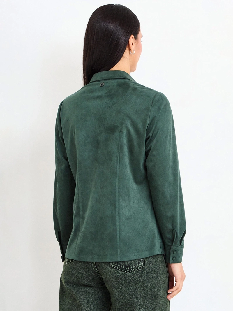 BLUSA MUJER IO MANGA LARGA LISA - 2