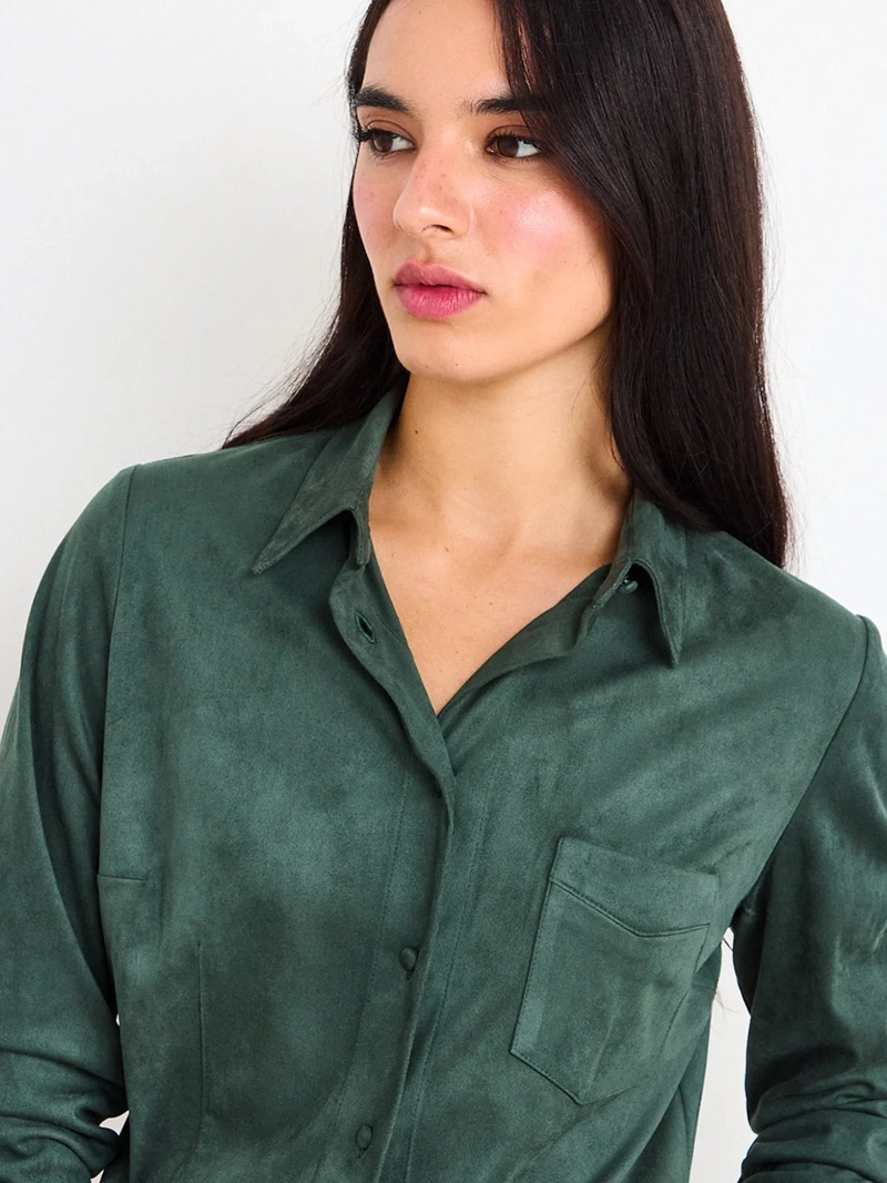 BLUSA MUJER IO MANGA LARGA LISA - 3