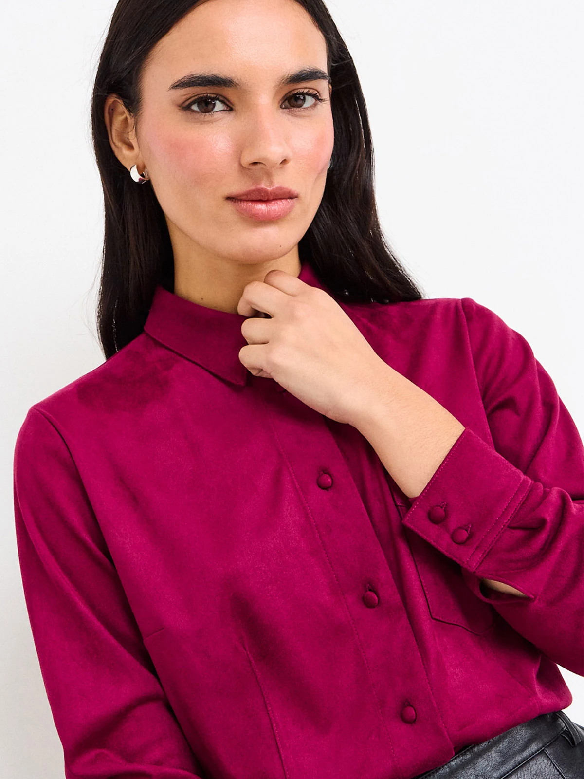 BLUSA MUJER IO MANGA LARGA LISA - 3