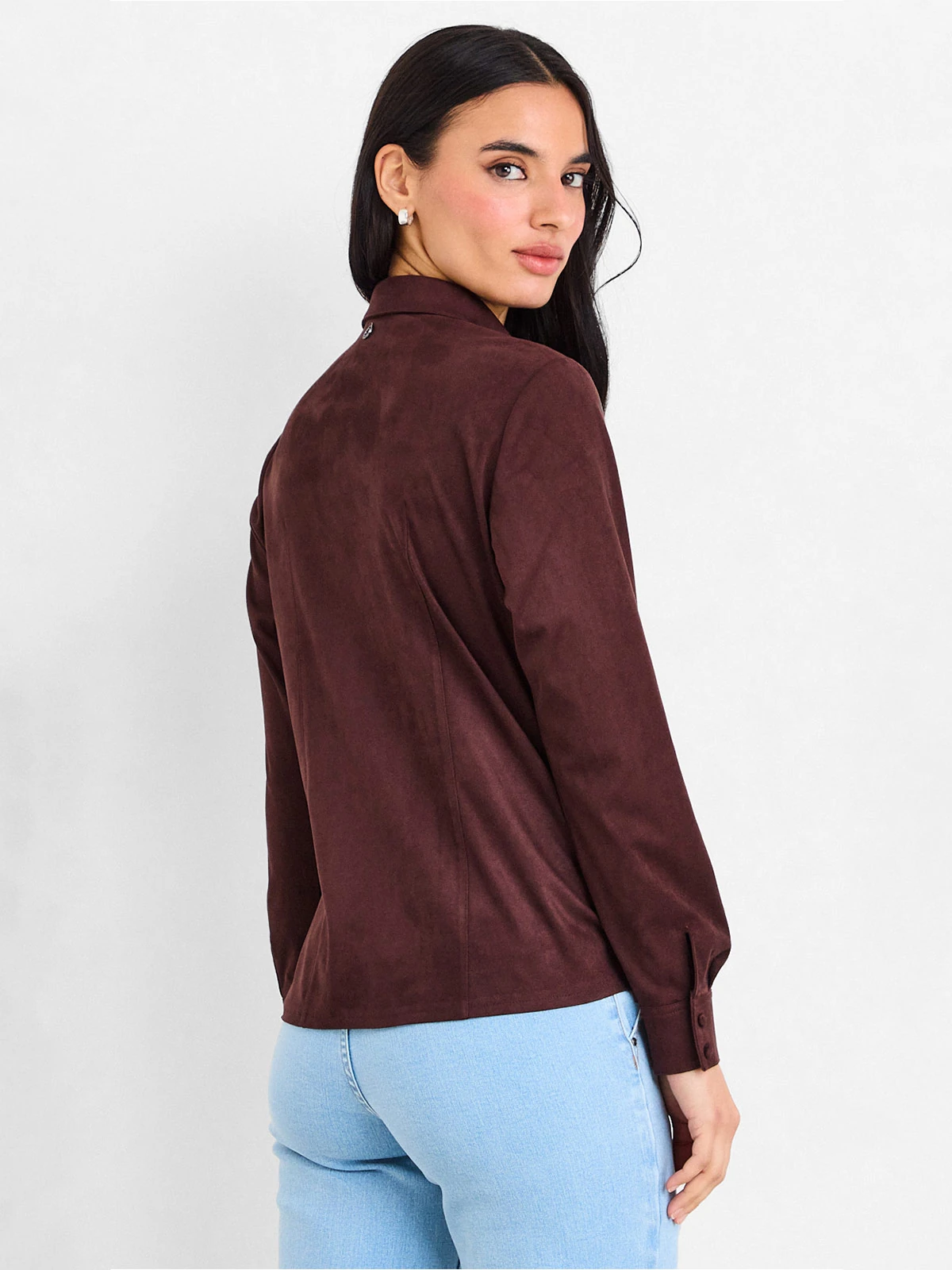 BLUSA MUJER IO MANGA LARGA LISA - 2