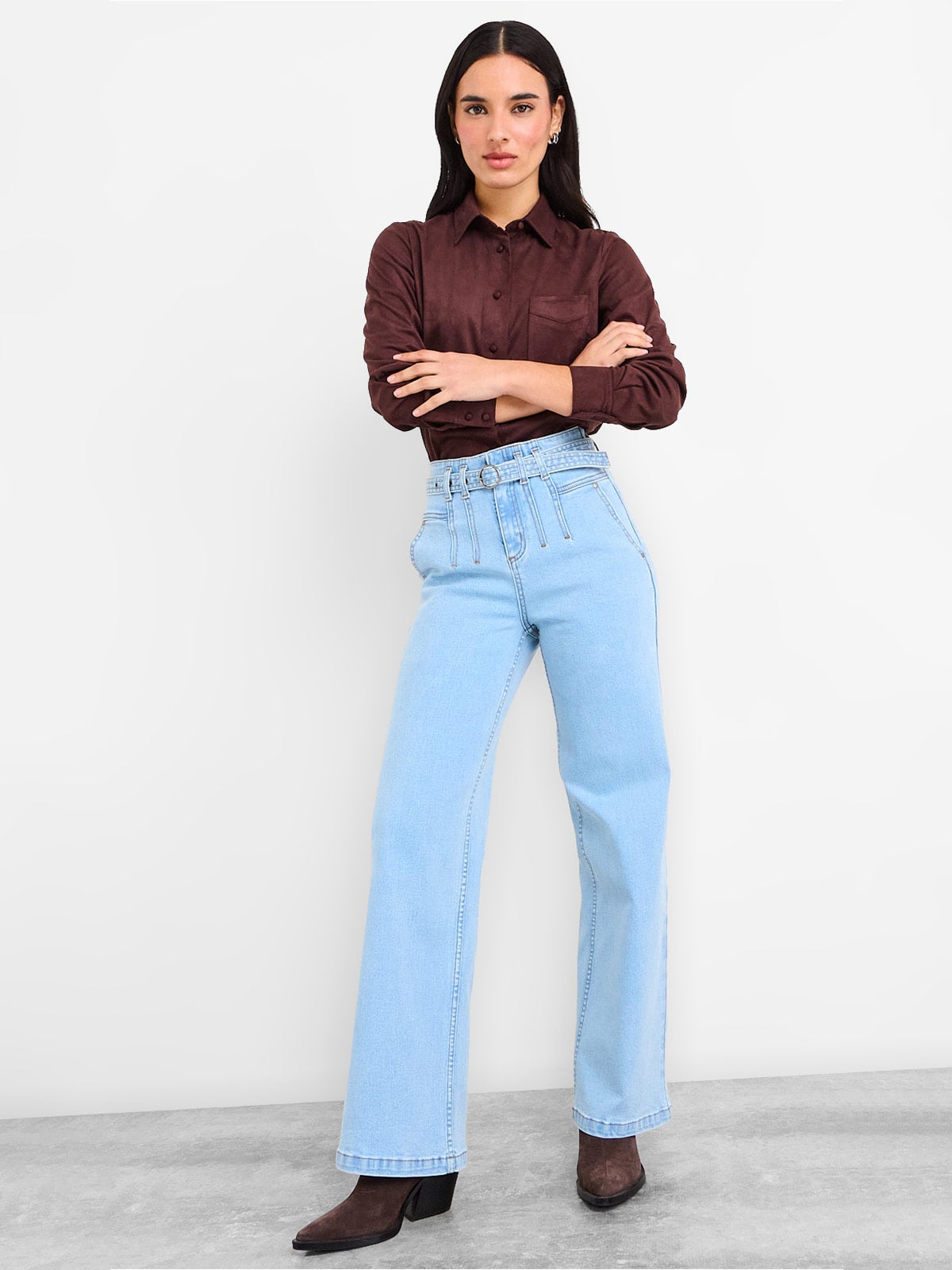 BLUSA MUJER IO MANGA LARGA LISA - 4
