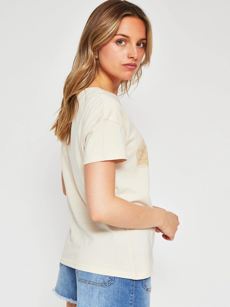 POLERA MUJER INDEX ALGODÓN MANGA CORTA - 2
