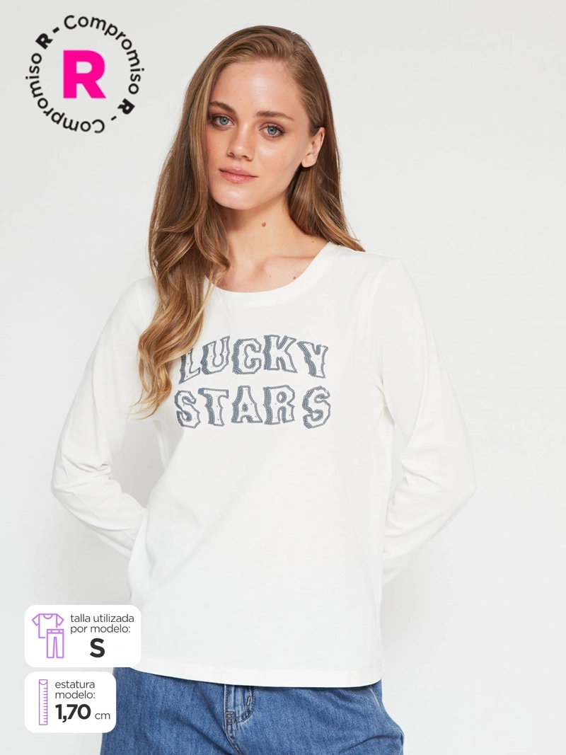 POLERA MUJER INDEX ALGODÓN MANGA CORTA