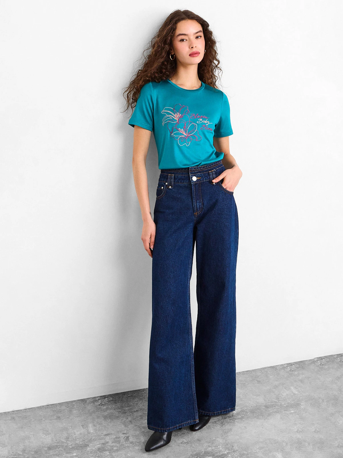 POLERA MUJER IO MANGA CORTA LISA - 4
