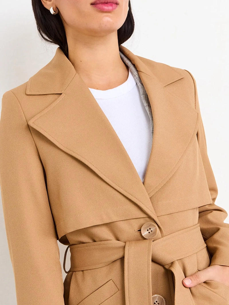 TRENCH IMPERMEABLE MUJER IO LISO - 3