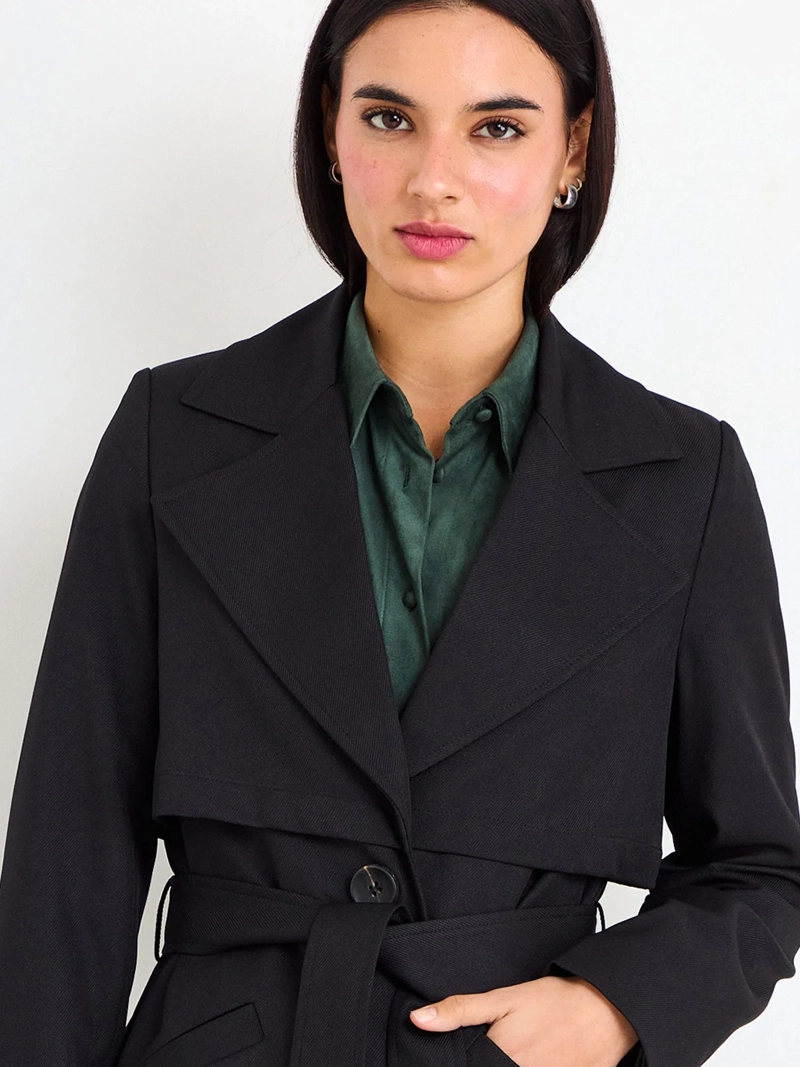 TRENCH IMPERMEABLE MUJER IO LISO - 3