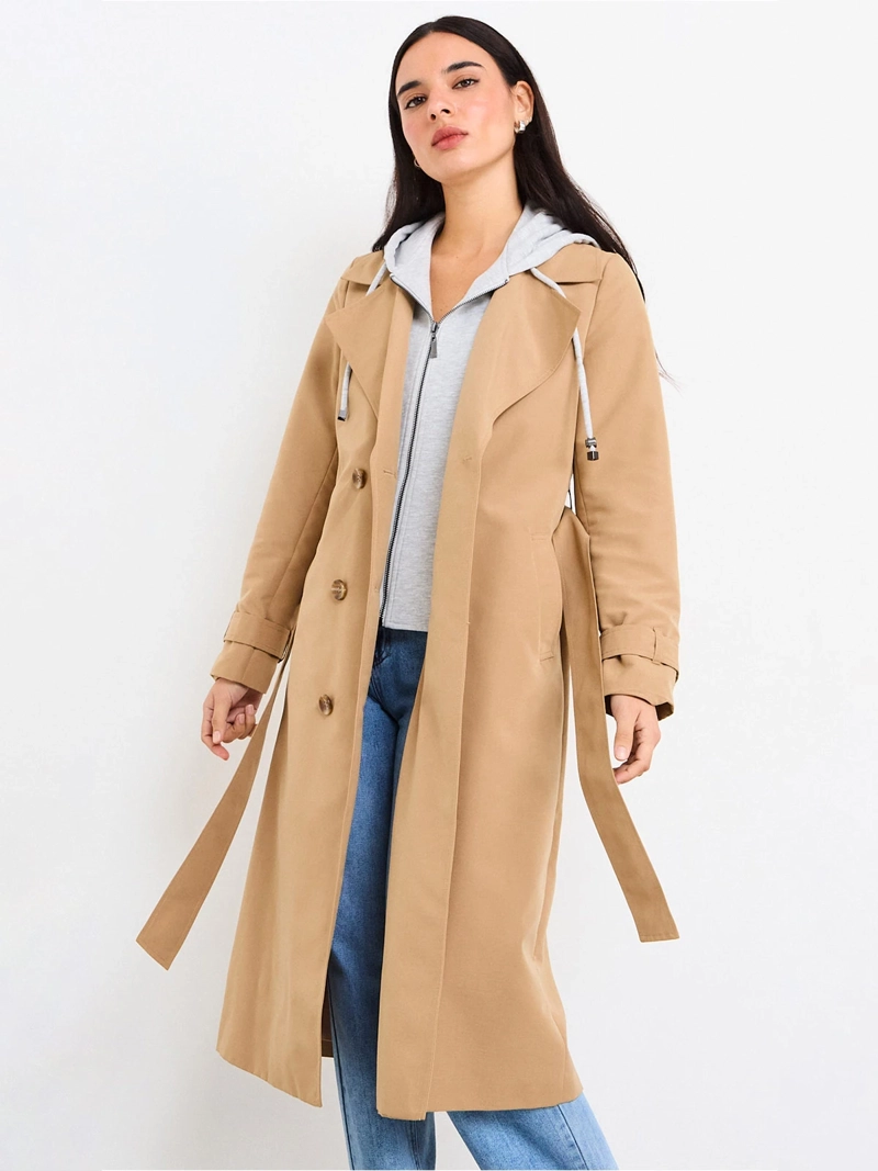 TRENCH IMPERMEABLE MUJER IO LISO - 1