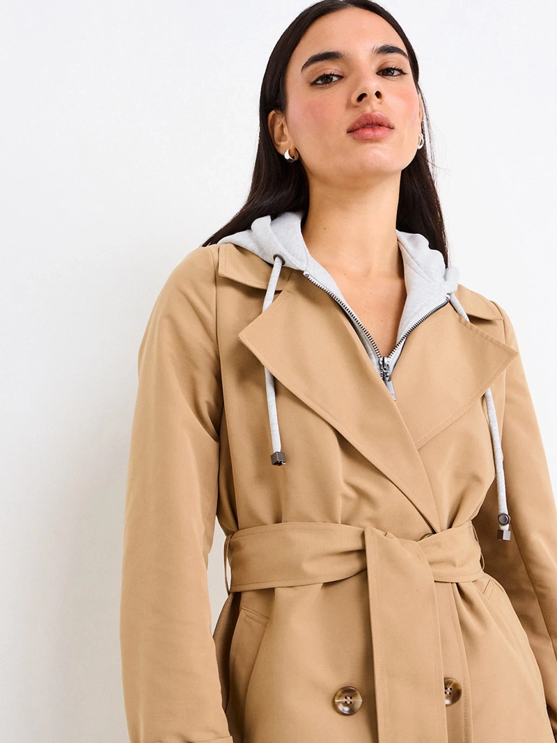 TRENCH IMPERMEABLE MUJER IO LISO - 3