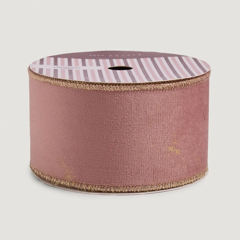 ADORNO NAVIDEÑO RIPLEY HOME WINE ROSE CINTA PALO ROSA - 2
