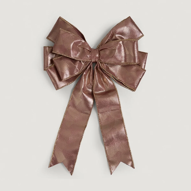 ADORNO NAVIDEÑO RIPLEY HOME WINE ROSE LAZO BRILLANTE - 2