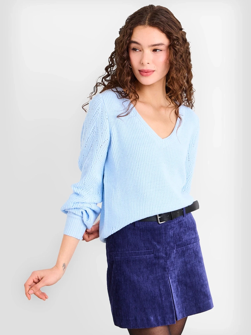 SWEATER MUJER IO CUELLO BÁSICO V - 1